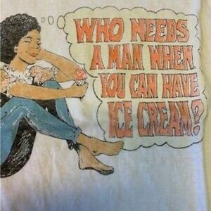 RE/DONE Classic T-Shirt. Who needs a man when you have ice cream.